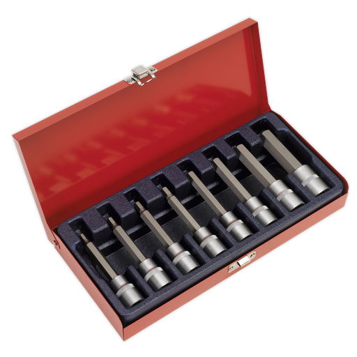 [AK9310] Sealey Premier Hex Socket Bit Set 1/2"Sq Drive 8pc