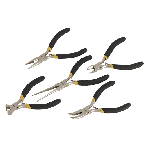 [AK937] Sealey Premier Mini Pliers Set Ni-Fe Finish 5pc