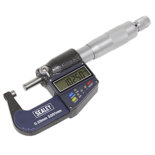 [AK9635D] Sealey Digital External Micrometer 0-25mm(0-1")