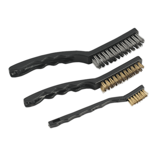 [AK9801] Sealey Auto Engineer's Wire Brush Set 3pc