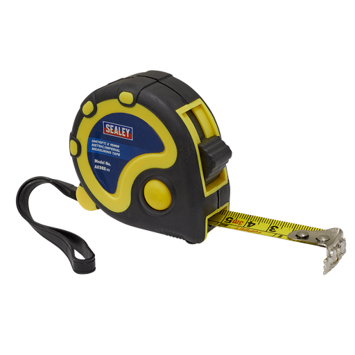 [AK988] Sealey Metric/Imperial Rubber Tape Measure 3m(10ft) x 16mm