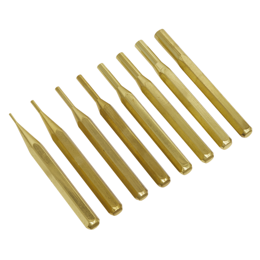 [AKB08] Sealey Brass Pin Punch Set 8pc