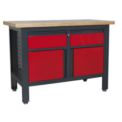 [AP1372A] Sealey Workbench with 2 Drawers & 2 Cupboards