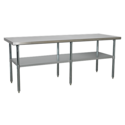 [AP2184SS] Stainless Steel Workbench 2.1m