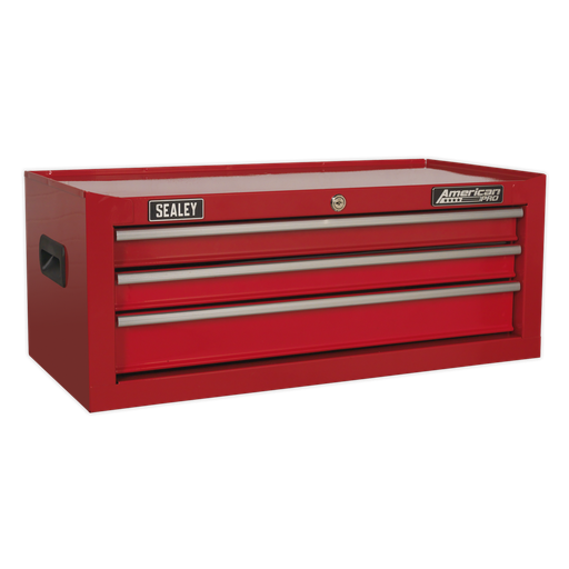 [AP223] American PRO® Mid-Box Tool Chest 3 Drawer - Red