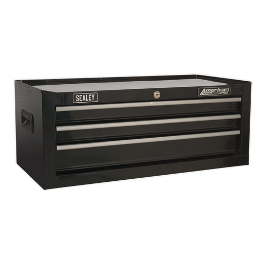 [AP223B] Sealey American PRO® Mid-Box Tool Chest 3 Drawer - Black