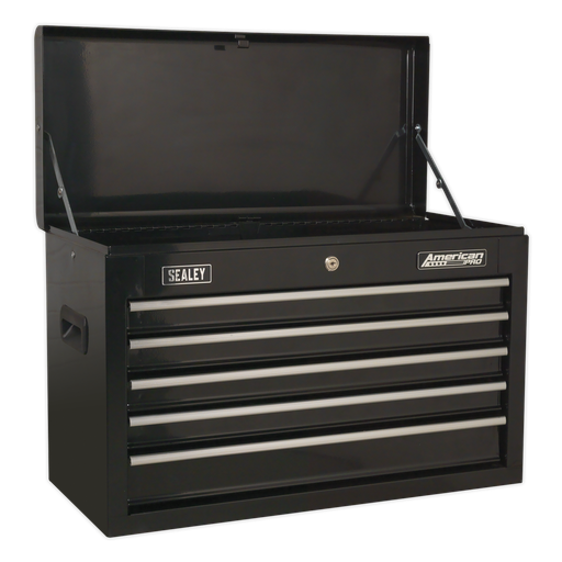 [AP225B] Sealey American PRO® Topchest 5 Drawer - Black