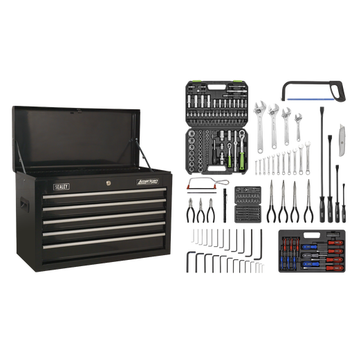 [AP225BCOMBO] Sealey American PRO® Topchest 5 Drawer with 272pc Tool Kit - Bla