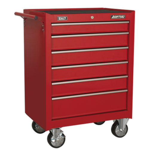 [AP226] Sealey American PRO® Rollcab 6 Drawer - Red