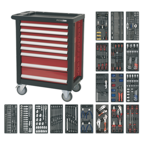 [AP2408TTC08] Premier™ Rollcab 8 Drawer with 707pc Tool Kit