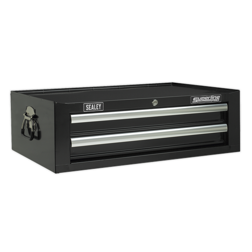 [AP26029TB] Sealey Superline PRO® Mid-Box Tool Chest 2 Drawer - Black