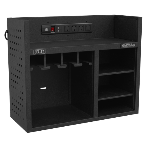 [AP30SRBE] Sealey Superline PRO® Power Tool Storage Rack with Power Strip