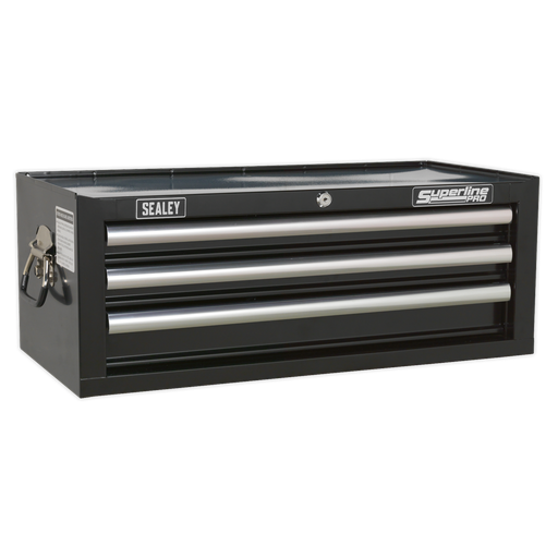 [AP33339B] Sealey Superline PRO® Mid-Box Tool Chest 3 Drawer - Black