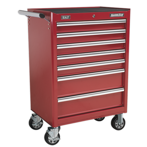 [AP33479] Superline PRO® Rollcab 7 Drawer - Red