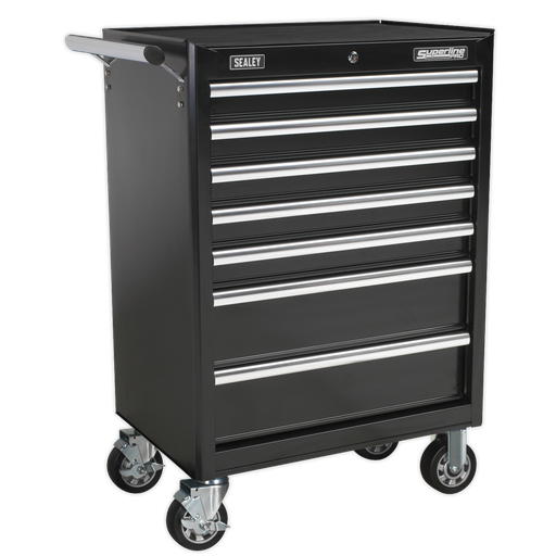 [AP33479B] Sealey Superline PRO® Rollcab 7 Drawer - Black