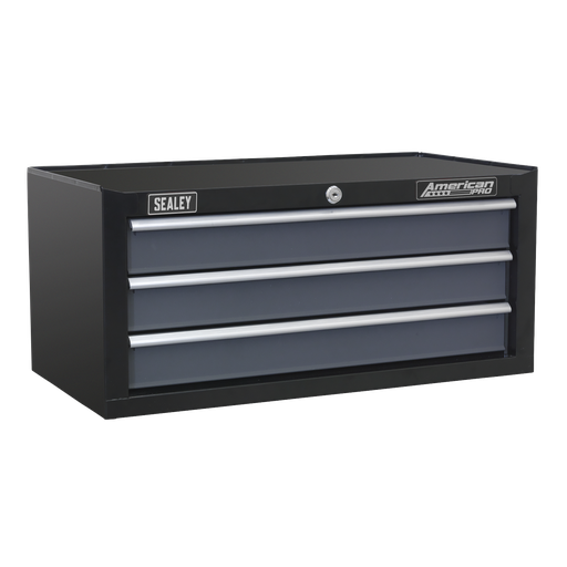 [AP3503TB] Sealey American PRO® Mid-Box Tool Chest 3 Drawer - Black/Grey
