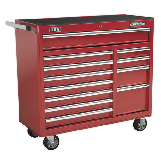 [AP41120] Superline PRO® Heavy-Duty Rollcab 12 Drawer - Red