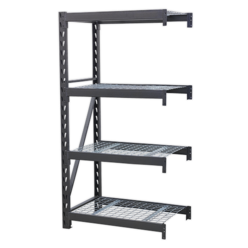 [AP6372E] Sealey Heavy-Duty Racking Extension Pack with 4 Mesh Shelves 640kg Capacity Per Level