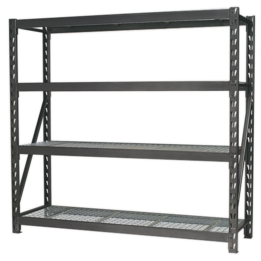 [AP6572] Heavy-Duty Racking Unit with 4 Mesh Shelves 640kg Capacity Per Level