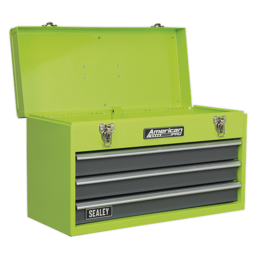 [AP9243BBHV] Sealey American PRO® Tool Chest 3 Drawer - Green/Grey
