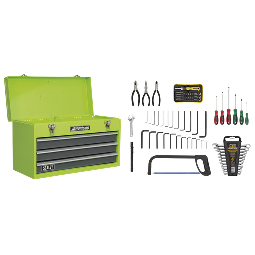 [AP9243BBHVCOM] American PRO® Tool Chest 3 Drawer with 93pc Tool Kit