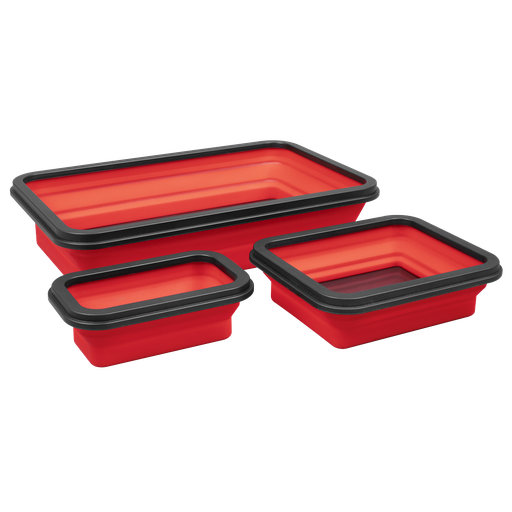 [APCMTS] Sealey Collapsible Magnetic Parts Tray - Set of 3
