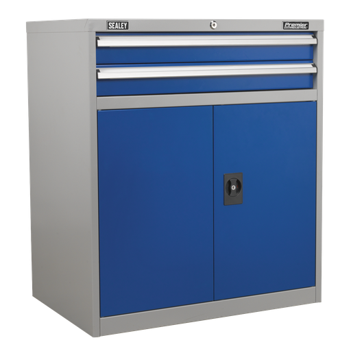 [API8810] Sealey Premier Industrial™ Industrial Cabinet with 2 Drawers & 1 Shelf Double Locker