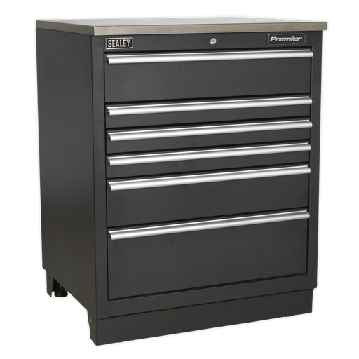 [APMS03] Sealey Premier™ Heavy-Duty Modular Floor Cabinet 6 Drawer 775mm