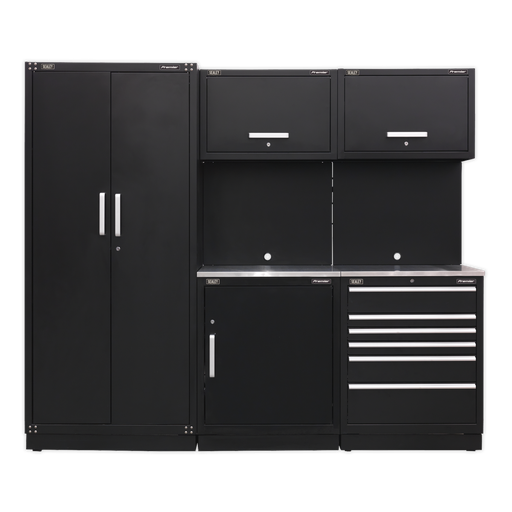 [APMSCOMBO1SS] Sealey Premier™ Storage System with Stainless Worktop 2.5m