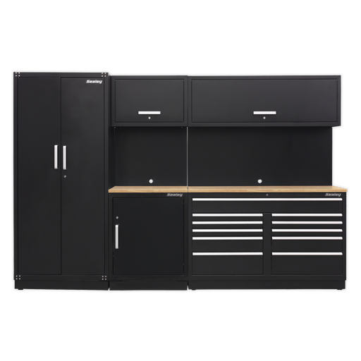 [APMSCOMBO2W] Sealey Premier™ Storage System with Hardwood Worktop 3.3m