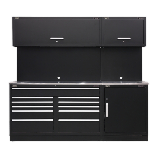 [APMSCOMBO4SS] Sealey Premier™ Storage System with Stainless Worktop 2.3m