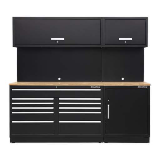 [APMSCOMBO4W] Premier™ Storage System with Hardwood Worktop 2.33m
