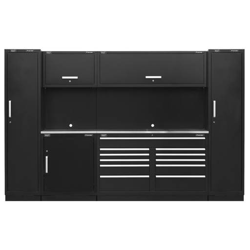 [APMSCOMBO7SS] Sealey Premier™ Storage System with Stainless Worktop 3.55m