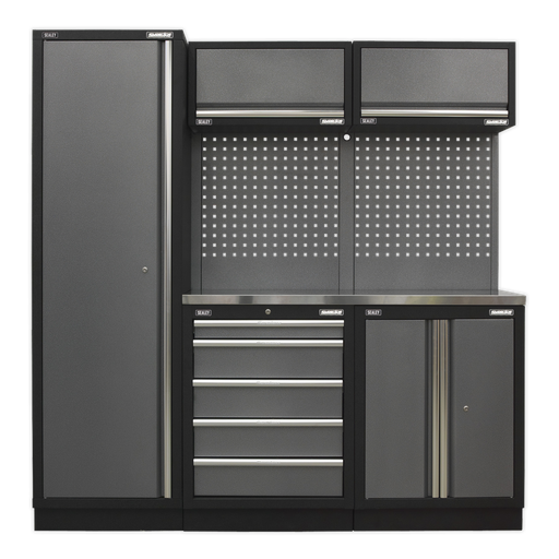[APMSSTACK02SS] Superline PRO® Storage System with Stainless Worktop 1.96m