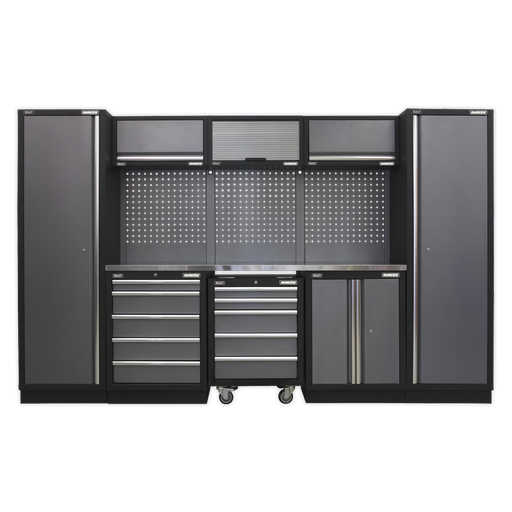 [APMSSTACK03SS] Superline PRO® Storage System with Stainless Worktop 3.24m