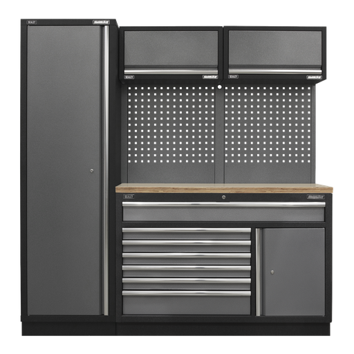 [APMSSTACK09W] Sealey Superline PRO® Storage System with Pressed Wood Worktop 1