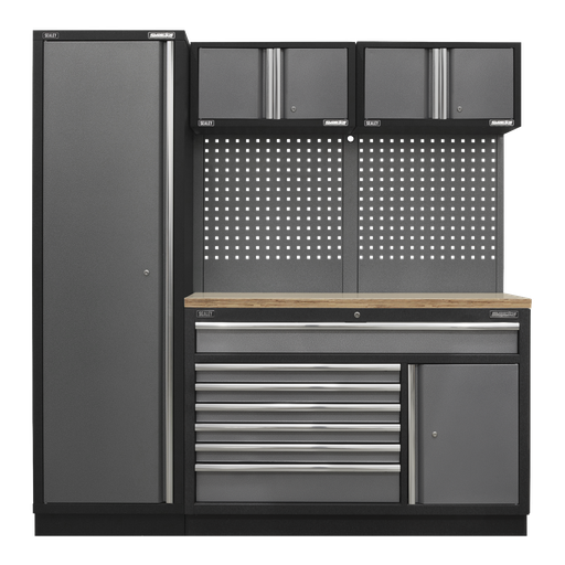 [APMSSTACK10W] Superline PRO® Storage System with Pressed Wood Worktop 1.96m