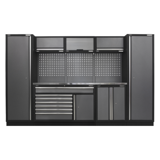[APMSSTACK13SS] Superline PRO® Storage System with Stainless Steel Worktop 3.24m