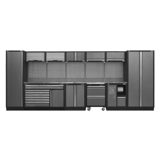 [APMSSTACK15SS] Sealey Superline PRO® Storage System with Stainless Worktop 4.9m