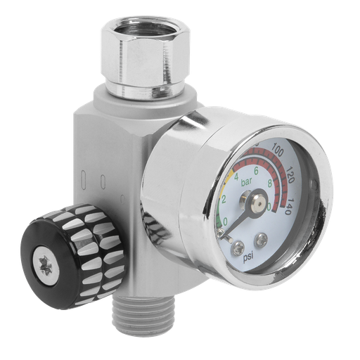 [AR01] Sealey On-Gun Air Pressure Regulator/Gauge