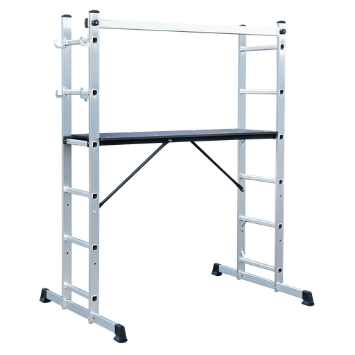 [ASCL2] Sealey Scaffold Ladder 4-Way Aluminium - EN 131