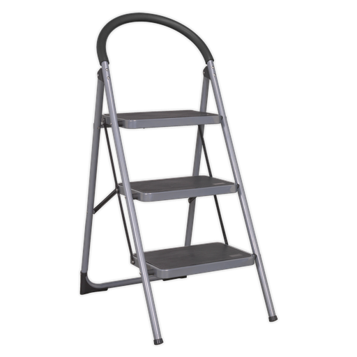 [ASL23] Sealey Step Stool 3-Tread 150kg Capacity - BS EN 14183