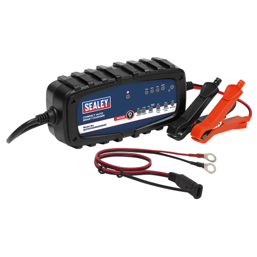 [AUTOCHARGE200HF] Sealey 6/12V Compact Auto Smart Charger & Maintainer 2A