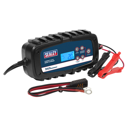 [AUTOCHARGE650HF] Sealey 6/12V Compact Auto Smart Charger & Maintainer 6.5A