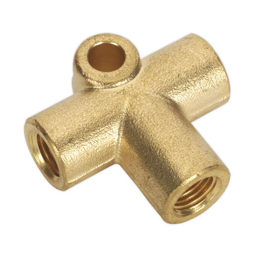 [BC38243WAY] Sealey 3-Way Brake Tube Connector 3/8"UNF x 24tpi