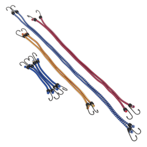 [BCS10] Sealey Elastic Cord Set 10pc