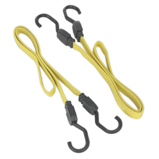[BCS18] Sealey Flat Bungee Cord Set 910mm 2pc