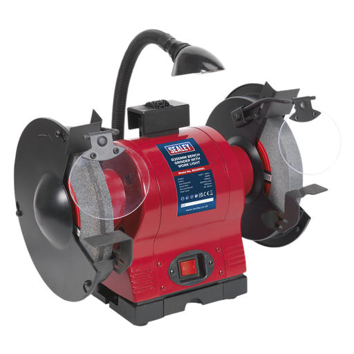 [BG200WL] Sealey 200mm Bench Grinder with Worklight 550W/230V