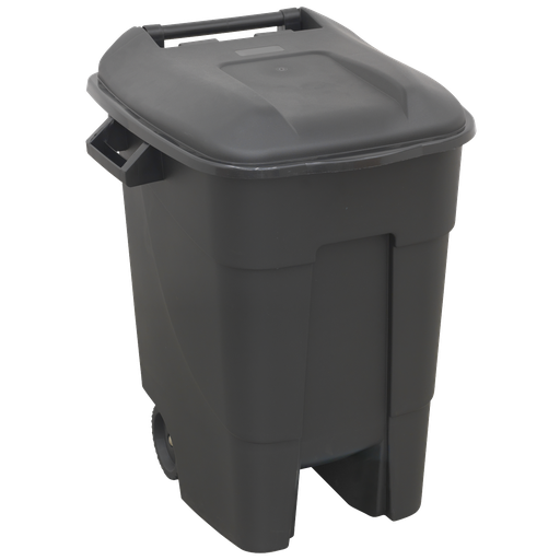 [BM100] Sealey Refuse/Wheelie Bin 100L - Black