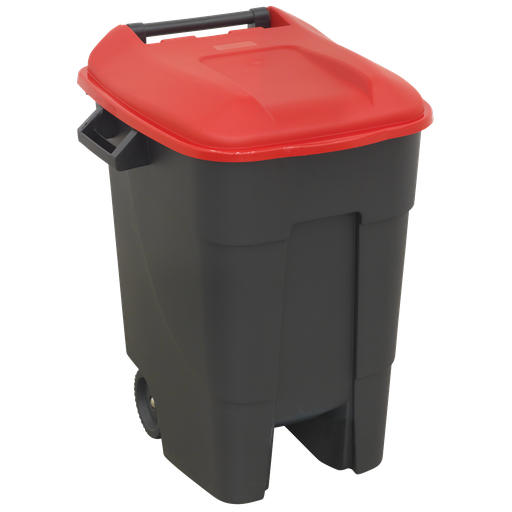 [BM100R] Sealey Refuse/Wheelie Bin 100L - Red